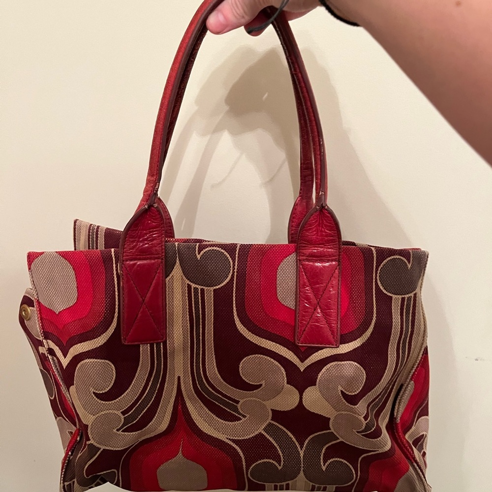 Red Pattern Miu Miu Bag - image 3